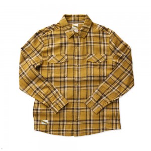 Amber Plaid Tracksmith New England Flannel | Canada 47029-OAMK