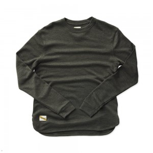 Beetle Green Tracksmith Downeaster Crew | Canada 13750-UKAN