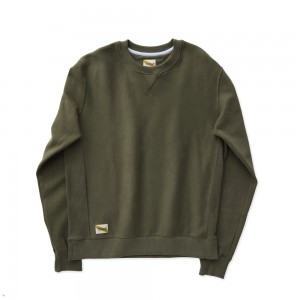 Beetle Green Tracksmith Trackhouse Crew | Canada 91487-FWEG