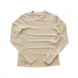 Beige Tracksmith Session Long Sleeve | Canada 29175-GCJP