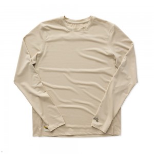 Beige Tracksmith Session Long Sleeve | Canada 60479-SQHB