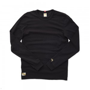 Black Tracksmith Grayboy Long Sleeve | Canada 74956-PUGI