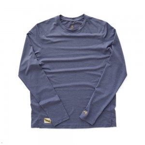 Blue Tracksmith Session Long Sleeve | Canada 84796-GLQJ