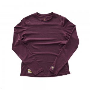 Burgundy Tracksmith Session Long Sleeve | Canada 69403-GJAW