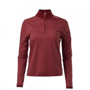 Crimson Tracksmith Session Quarter Zip | Canada 15297-IVQU