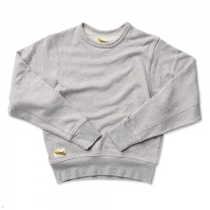 Gray Tracksmith Trackhouse Midweight Crew | Canada 27803-BHSI