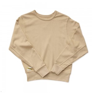 Latte Tracksmith Trackhouse Midweight Crew | Canada 03659-RMQG