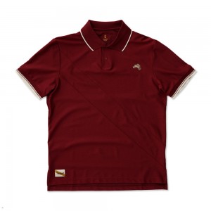 Pomegranate Tracksmith Van Cortlandt Polo | Canada 81372-LQUB