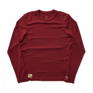 Red Tracksmith Session Long Sleeve | Canada 24135-KJYN