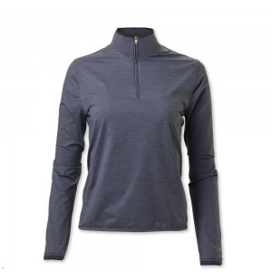 Stone Gray Tracksmith Session Quarter Zip | Canada 70395-VBYR