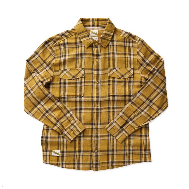 Amber Plaid Tracksmith New England Flannel | Canada 23590-GKIS