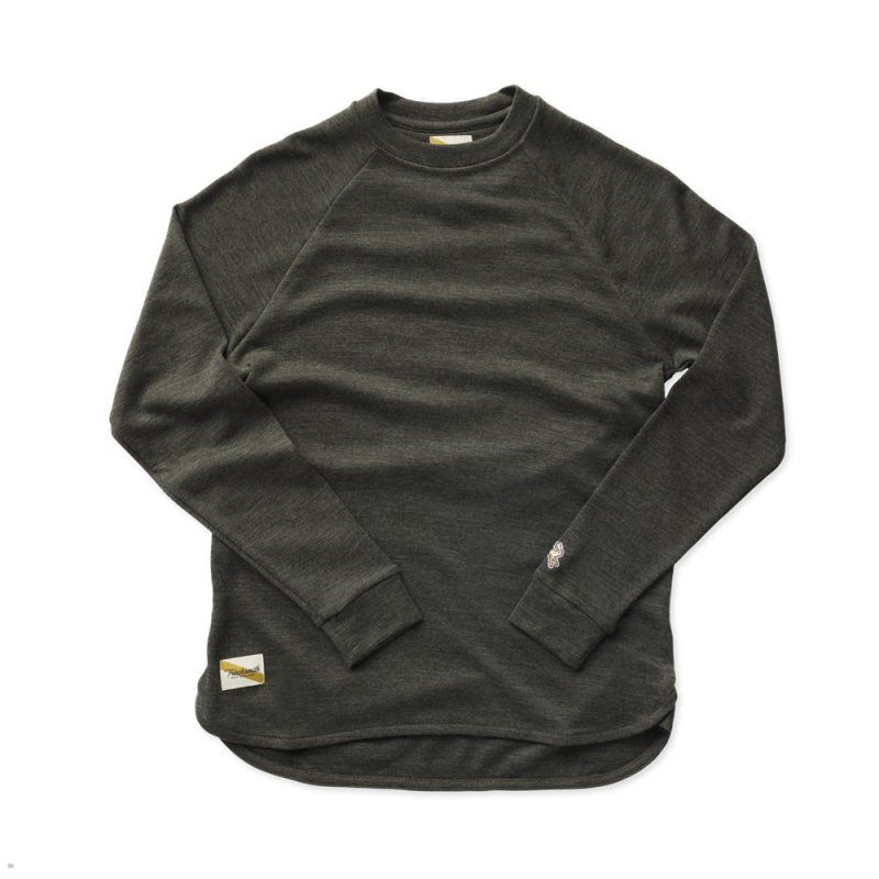 Beetle Green Tracksmith Downeaster Crew | Canada 15283-IRXL