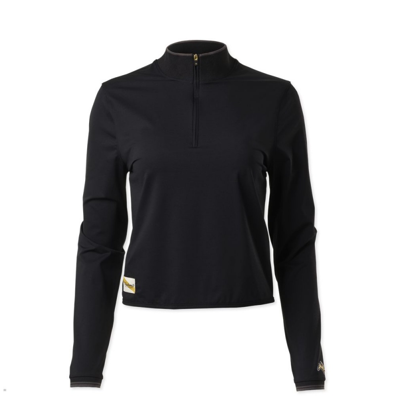 Black Tracksmith Session Quarter Zip | Canada 41068-XIOV