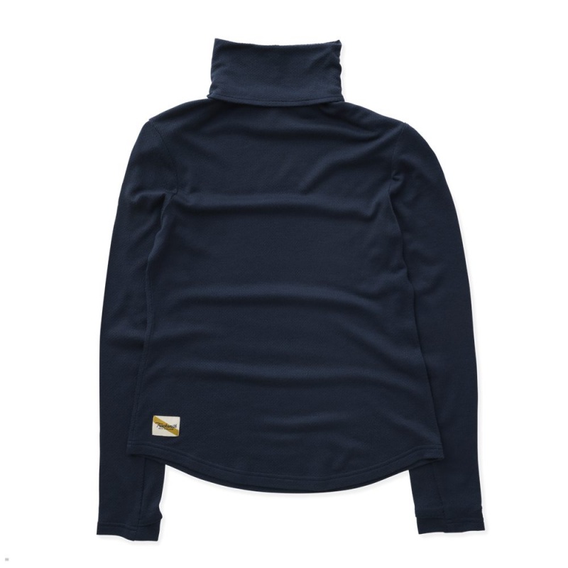 Blueberry Tracksmith Fells Turtleneck | Canada 12487-YOUI