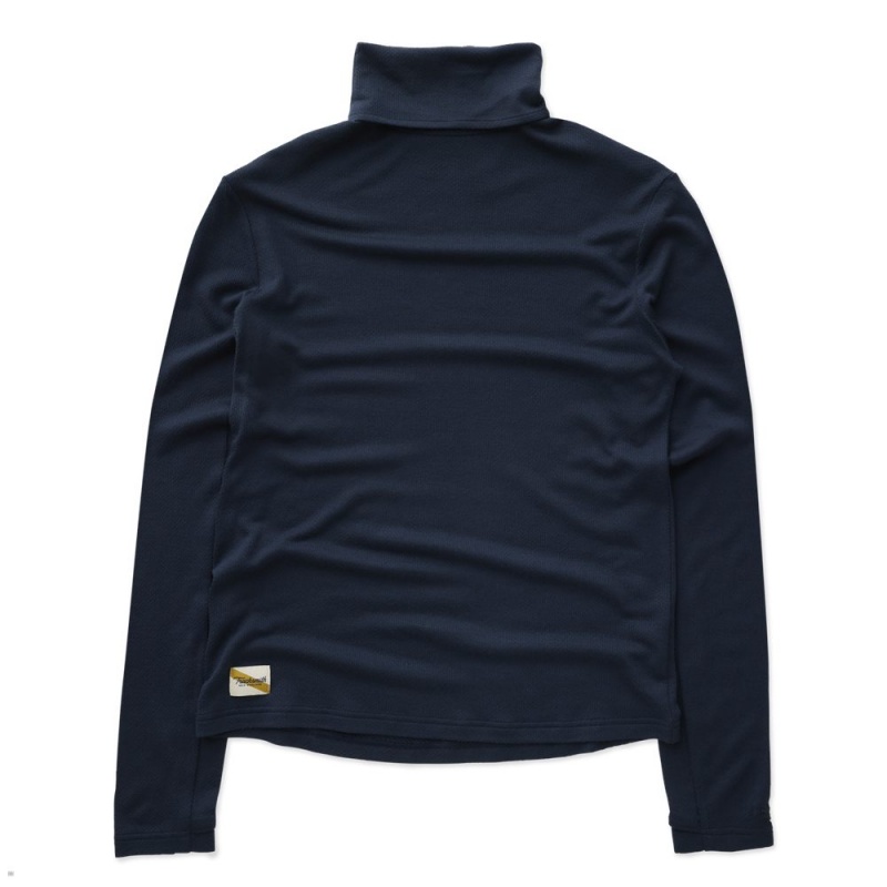 Blueberry Tracksmith Fells Turtleneck | Canada 62895-DOJT