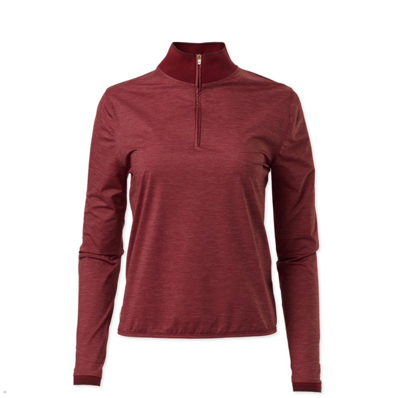 Crimson Tracksmith Session Quarter Zip | Canada 15297-IVQU