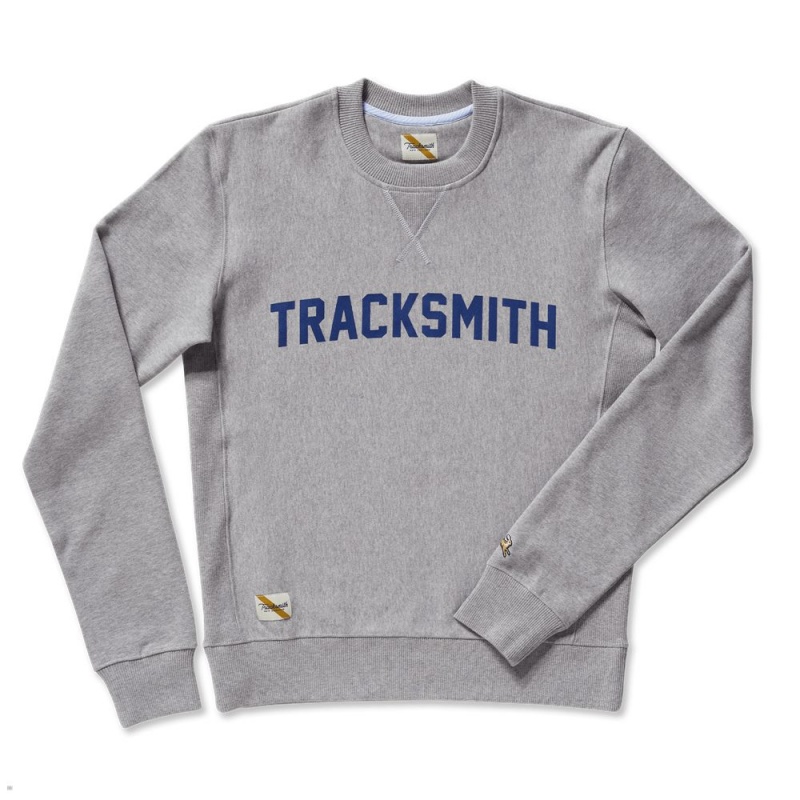 Gray/Navy Tracksmith Trackhouse Crew | Canada 46082-RMKV