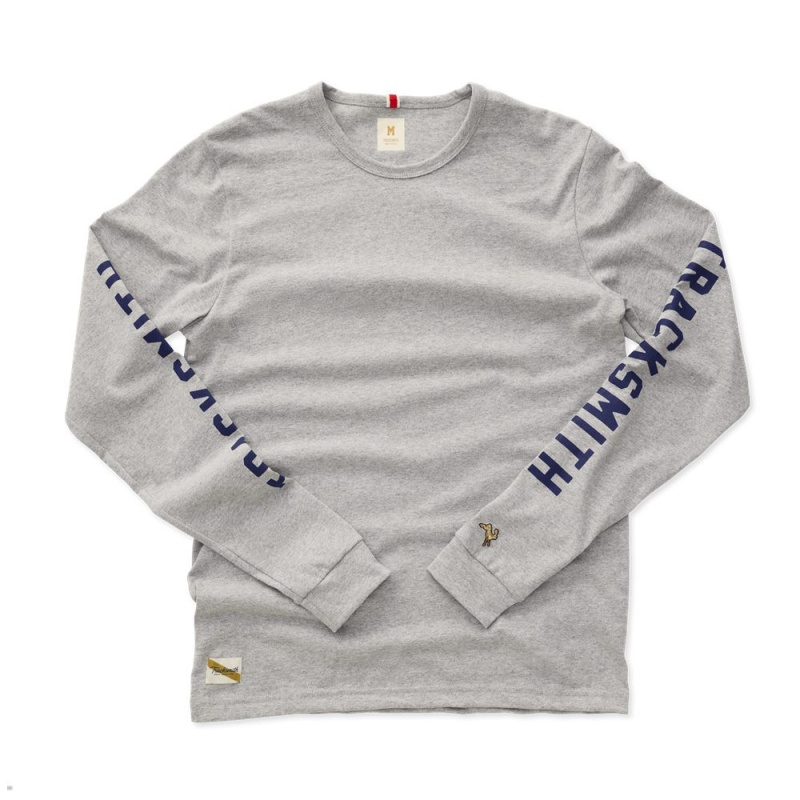 Gray Heather Tracksmith Grayboy Long Sleeve | Canada 54201-JDSQ