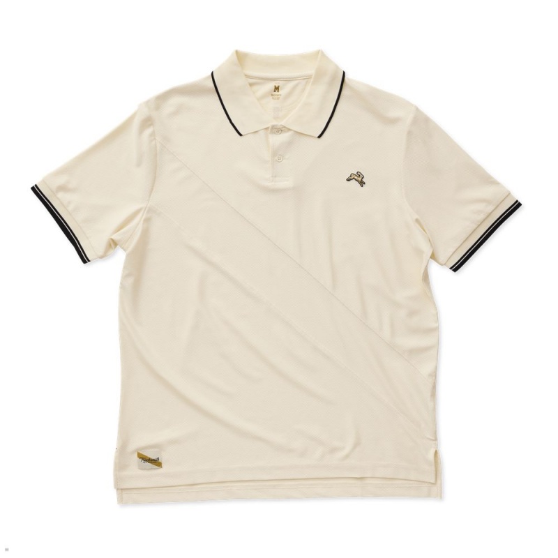 Ivory/Black Tracksmith Van Cortlandt Polo | Canada 29687-OEVA