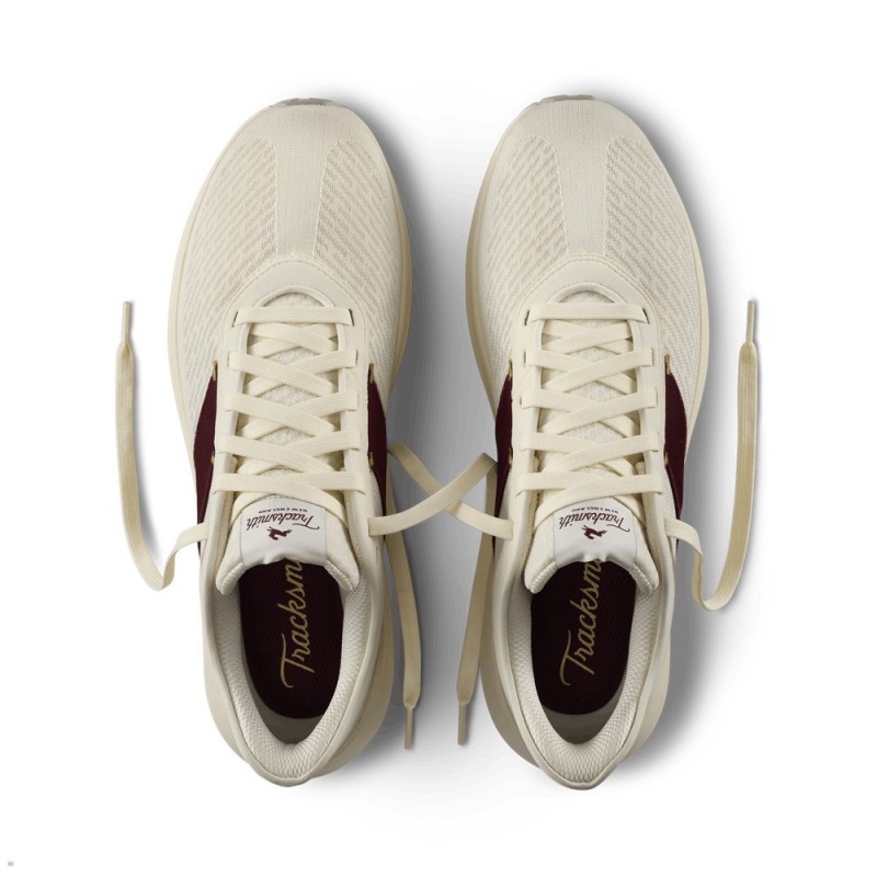 Ivory/Wine Tracksmith Eliot Runner | Canada 72538-JNGB