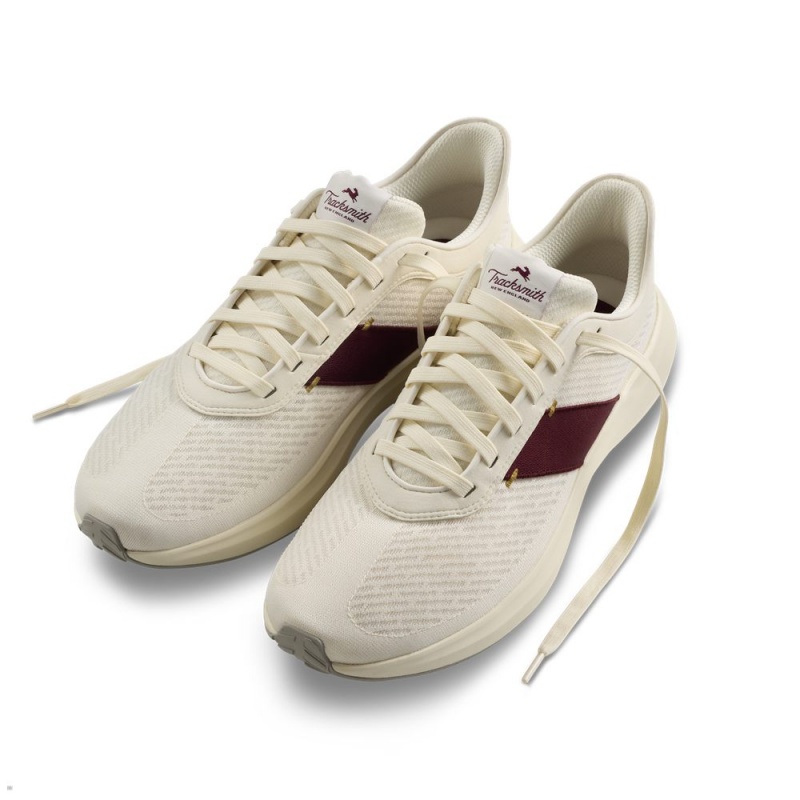 Ivory/Wine Tracksmith Eliot Runner | Canada 72538-JNGB