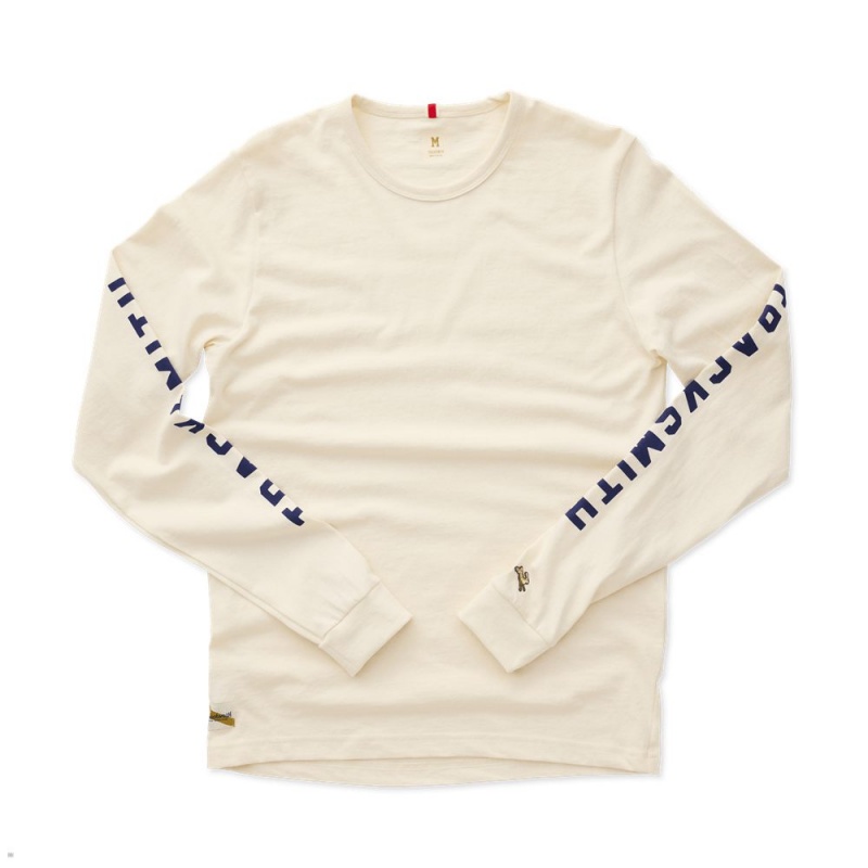 Ivory Tracksmith Grayboy Long Sleeve | Canada 53462-YBJI