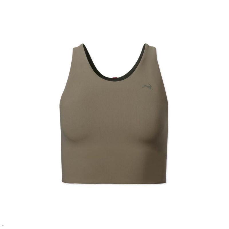 Khaki Tracksmith Turnover Crop | Canada 13706-JKOS