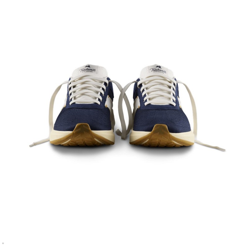 Navy/White Tracksmith Eliot Runner | Canada 41836-QUOW