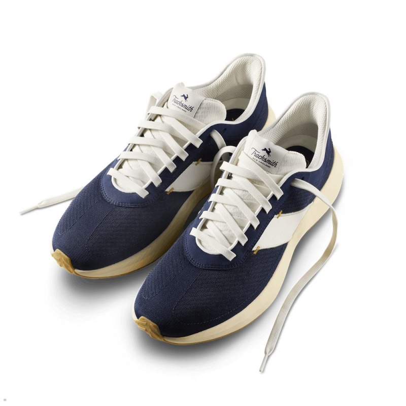 Navy/White Tracksmith Eliot Runner | Canada 41836-QUOW