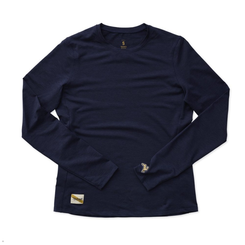 Navy Tracksmith Session Long Sleeve | Canada 03561-IFHX