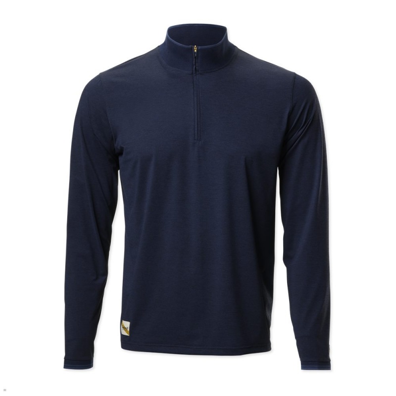 Navy Tracksmith Session Quarter Zip | Canada 72489-UPNB