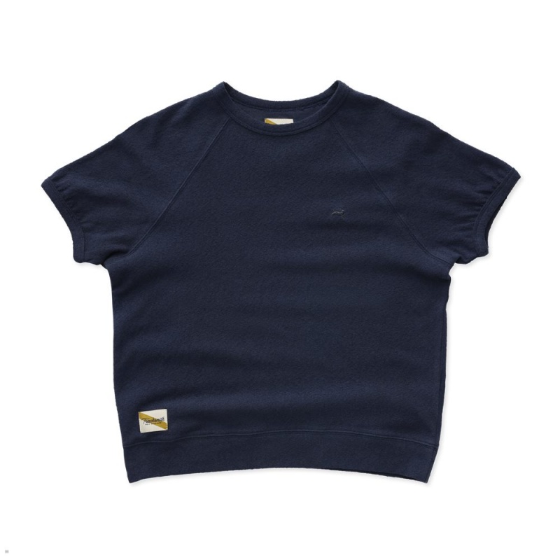 Navy Tracksmith Terry Crew | Canada 53914-LEPI