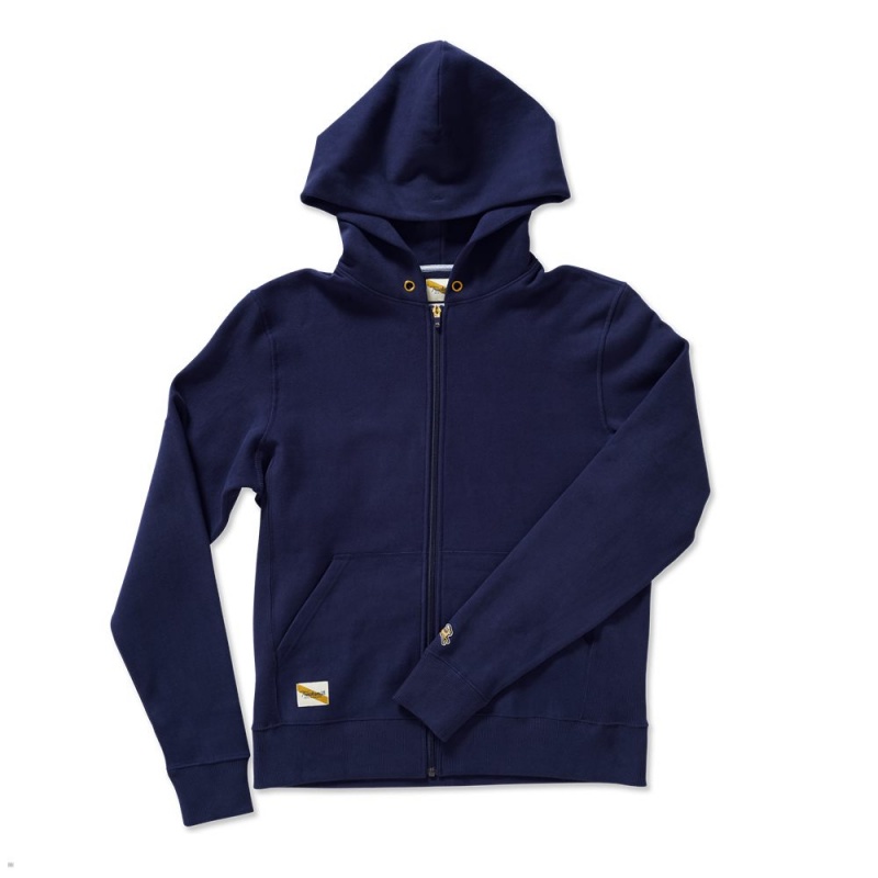 Navy Tracksmith Trackhouse Zip | Canada 48170-RWCY