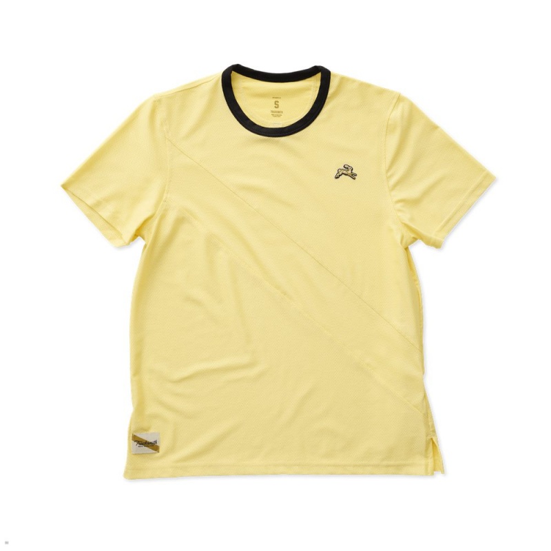 Pale Yellow/Pale Yellow/Black Tracksmith Van Cortlandt | Canada 84975-QUIJ