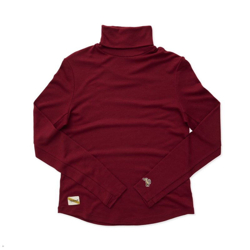 Pomegranate Tracksmith Fells Turtleneck | Canada 83270-FAZM