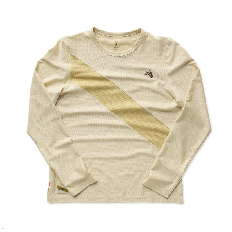 Putty/Khaki Tracksmith Van Cortlandt Long Sleeve | Canada 85302-MZBH