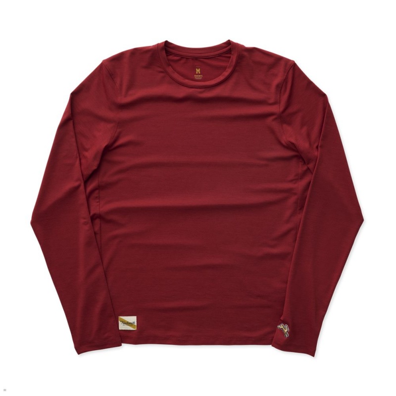 Red Tracksmith Session Long Sleeve | Canada 24135-KJYN