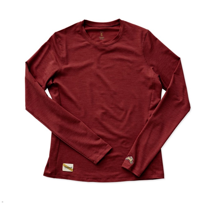 Red Tracksmith Session Long Sleeve | Canada 45270-OUTR