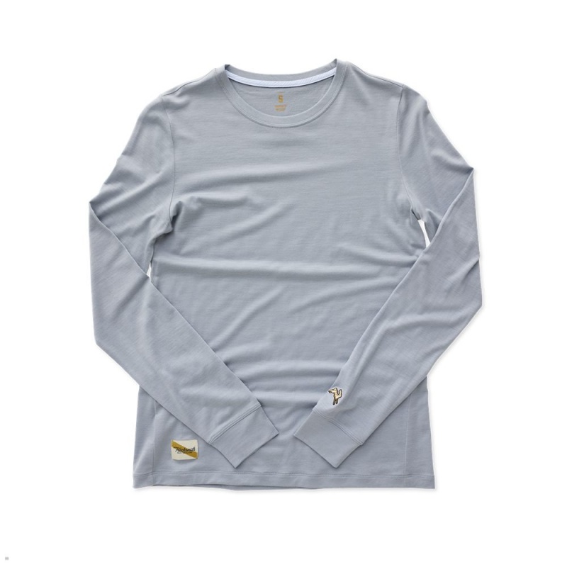 Sky Gray Tracksmith Harrier Long Sleeve | Canada 20154-JDZQ