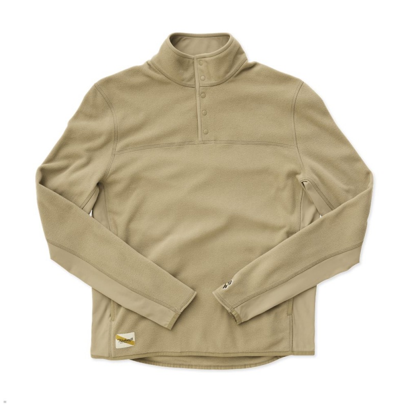 Taupe Tracksmith Franklin Quarter Snap | Canada 17936-FNGT