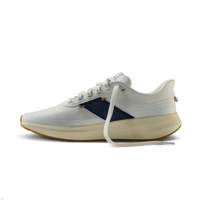 White/Navy Tracksmith Eliot Runner | Canada 21456-OPIN